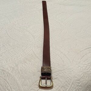 BRIGHTON Brown Leather Belt